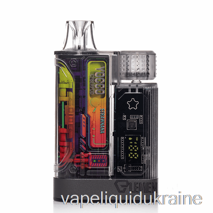 Vape Liquid Ukraine YOCCO Cyberpod 12000 Disposable Strawnana